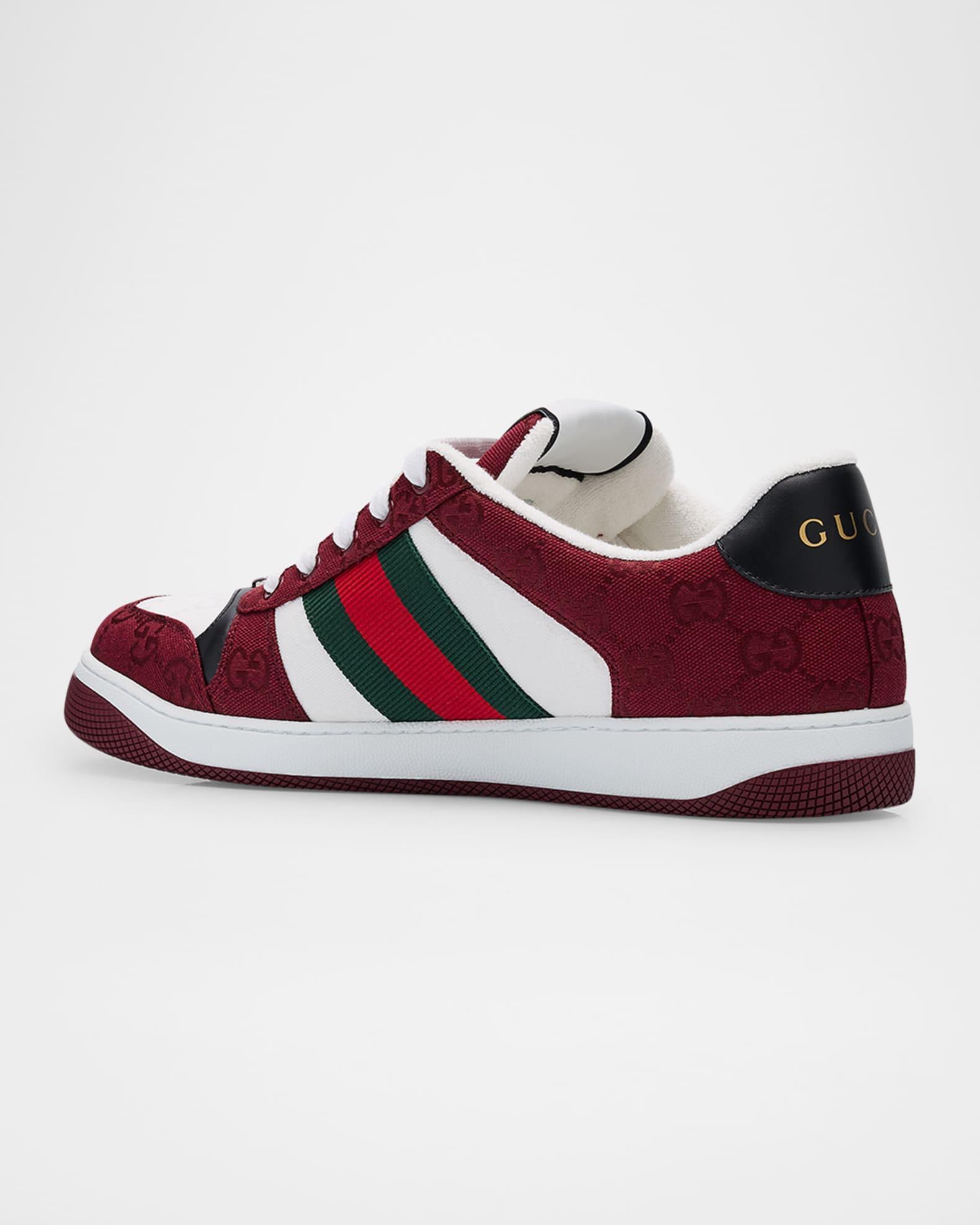 Men's Screener GG Canvas Low-Top Sneakers Product Image