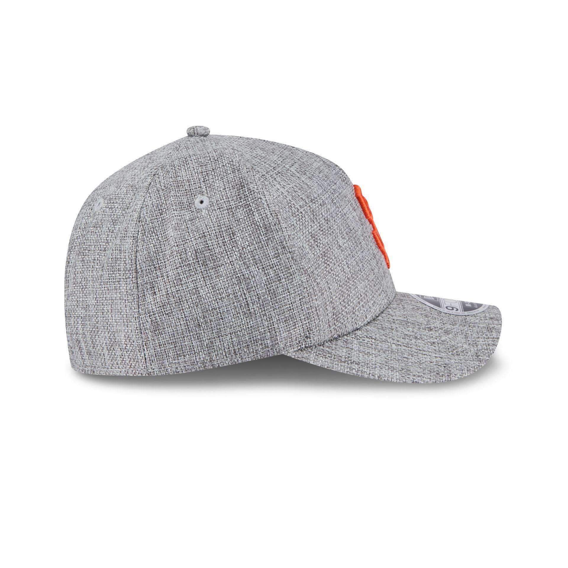 San Francisco Giants Cotton Weave Gray 9FORTY M-Crown A-Frame Snapback Hat Male Product Image