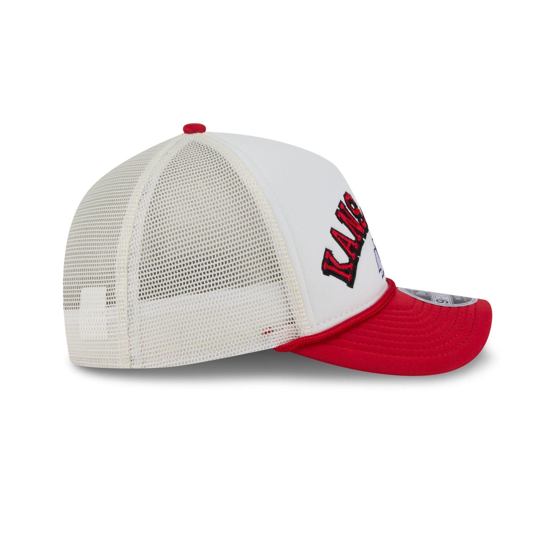 Kansas City Chiefs Chrome Arch 9FORTY M-Crown A-Frame Trucker Hat Male Product Image