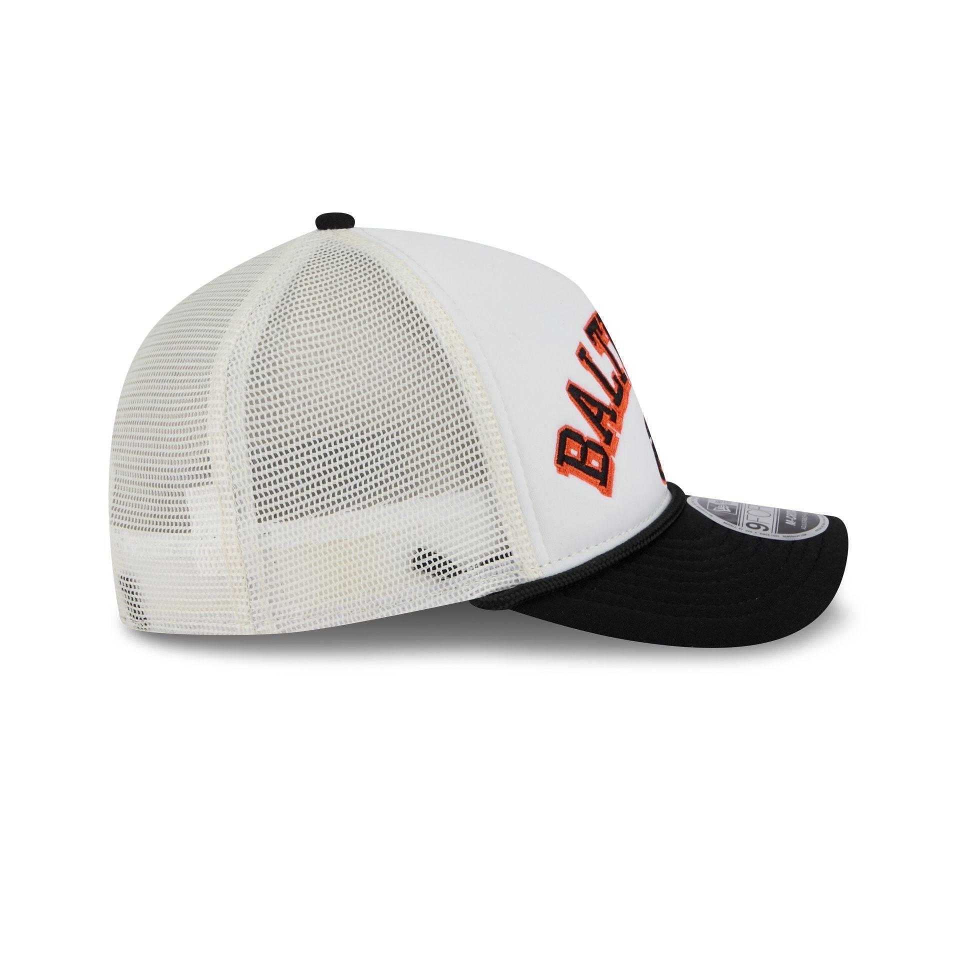 Baltimore Orioles Chrome Arch 9FORTY M-Crown A-Frame Trucker Hat Male Product Image