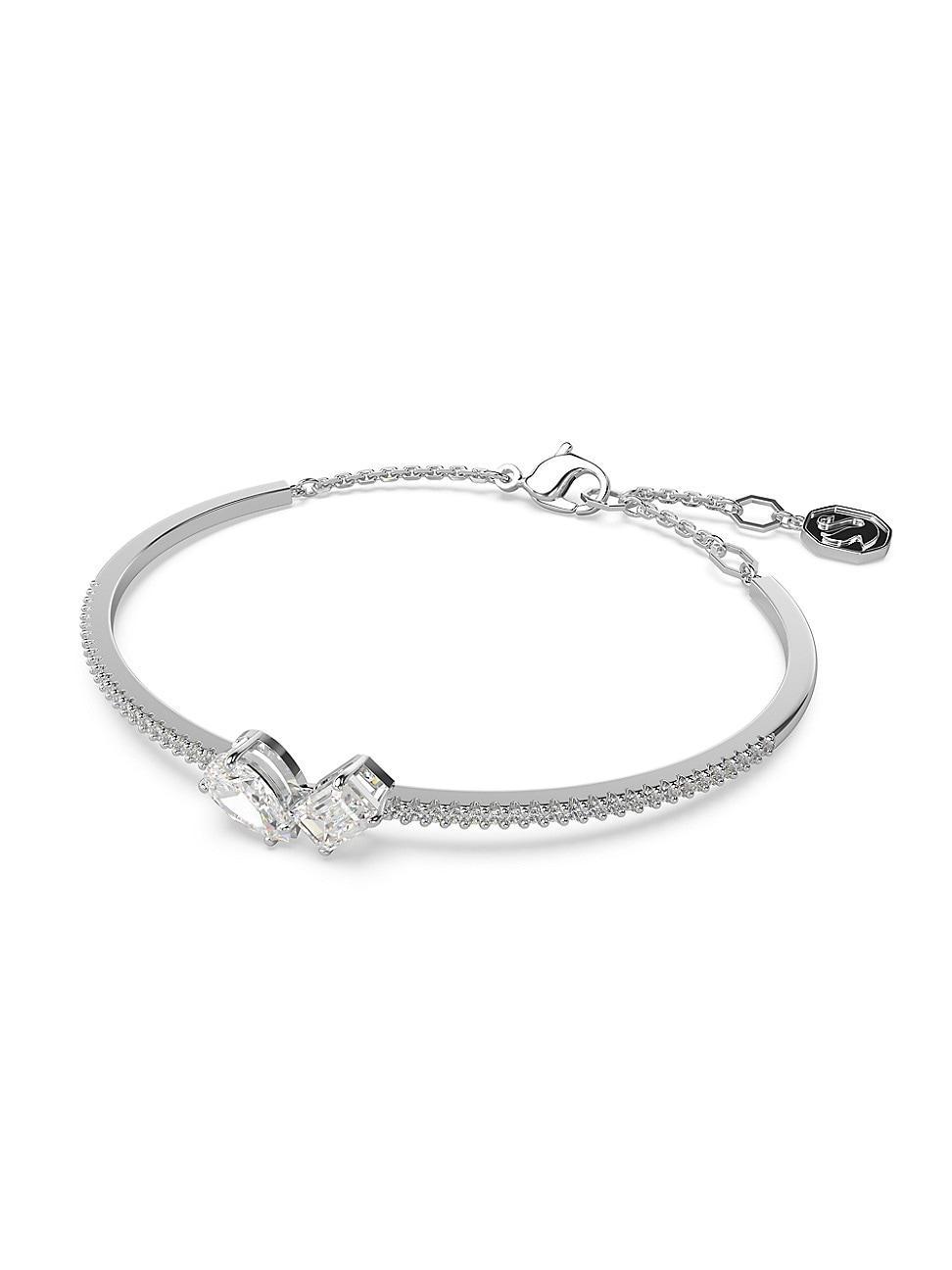 Swarovski Mesmera Mixed Cut Bangle Bracelet in Rhodium Plated Product Image