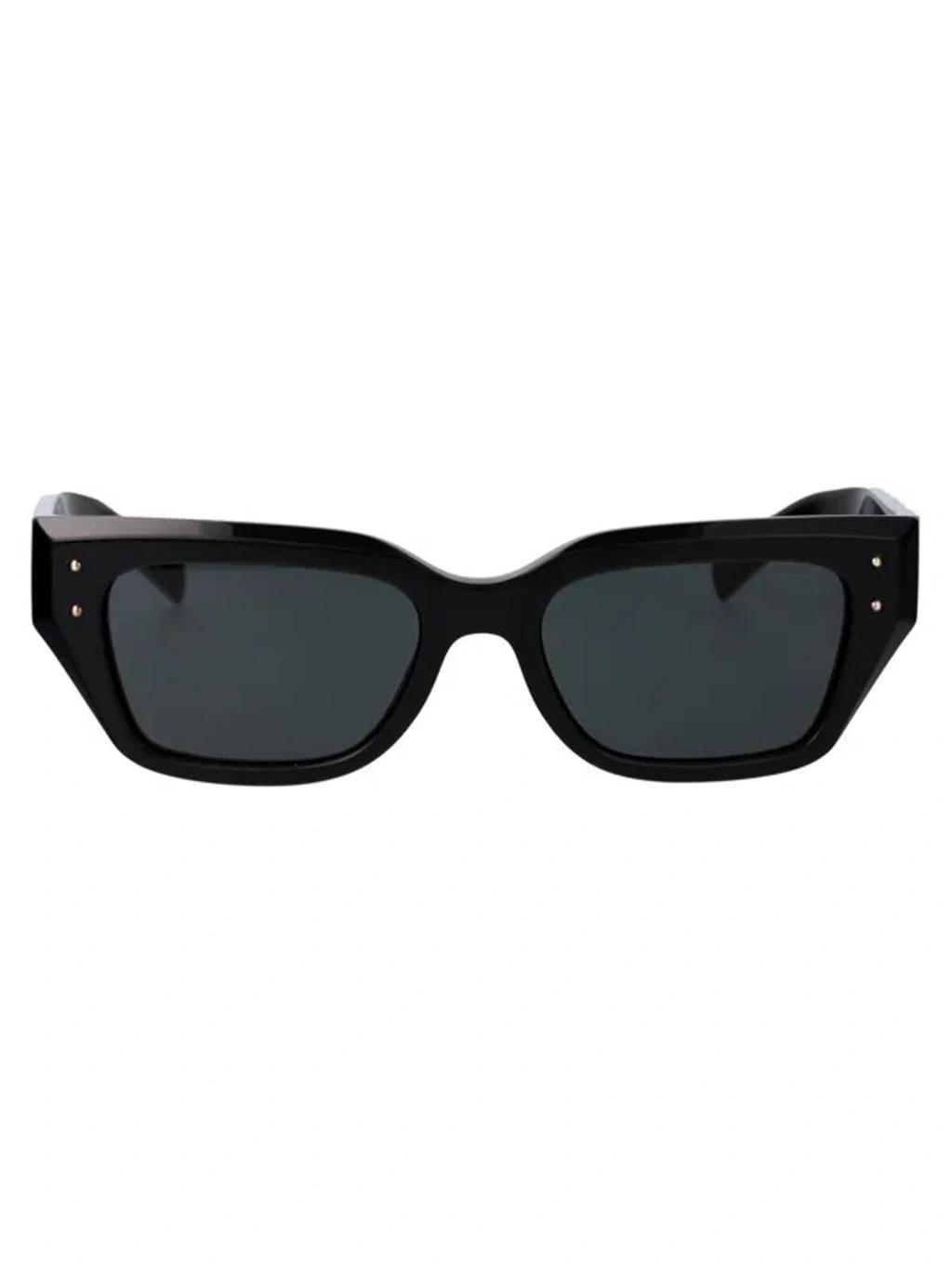 DOLCE & GABBANA Logo-print Sunglasses In Black Product Image