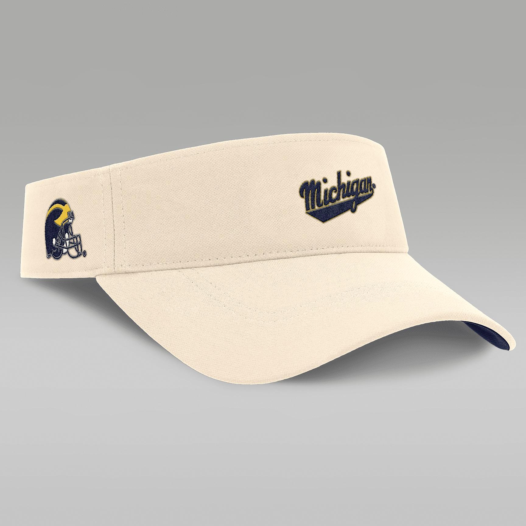 Michigan Wolverines Primetime Ace Men's Jordan Brand Dri-FIT College Adjustable Visor Product Image