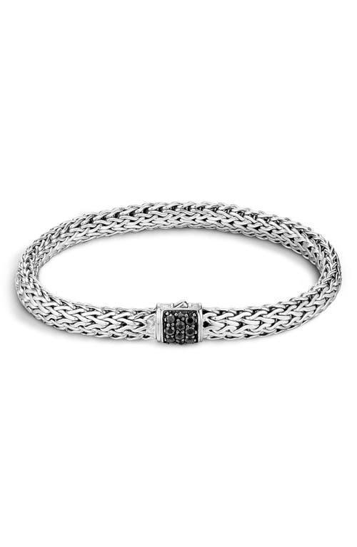 Womens Classic Chain Sterling Silver & Sapphire Bracelet Product Image