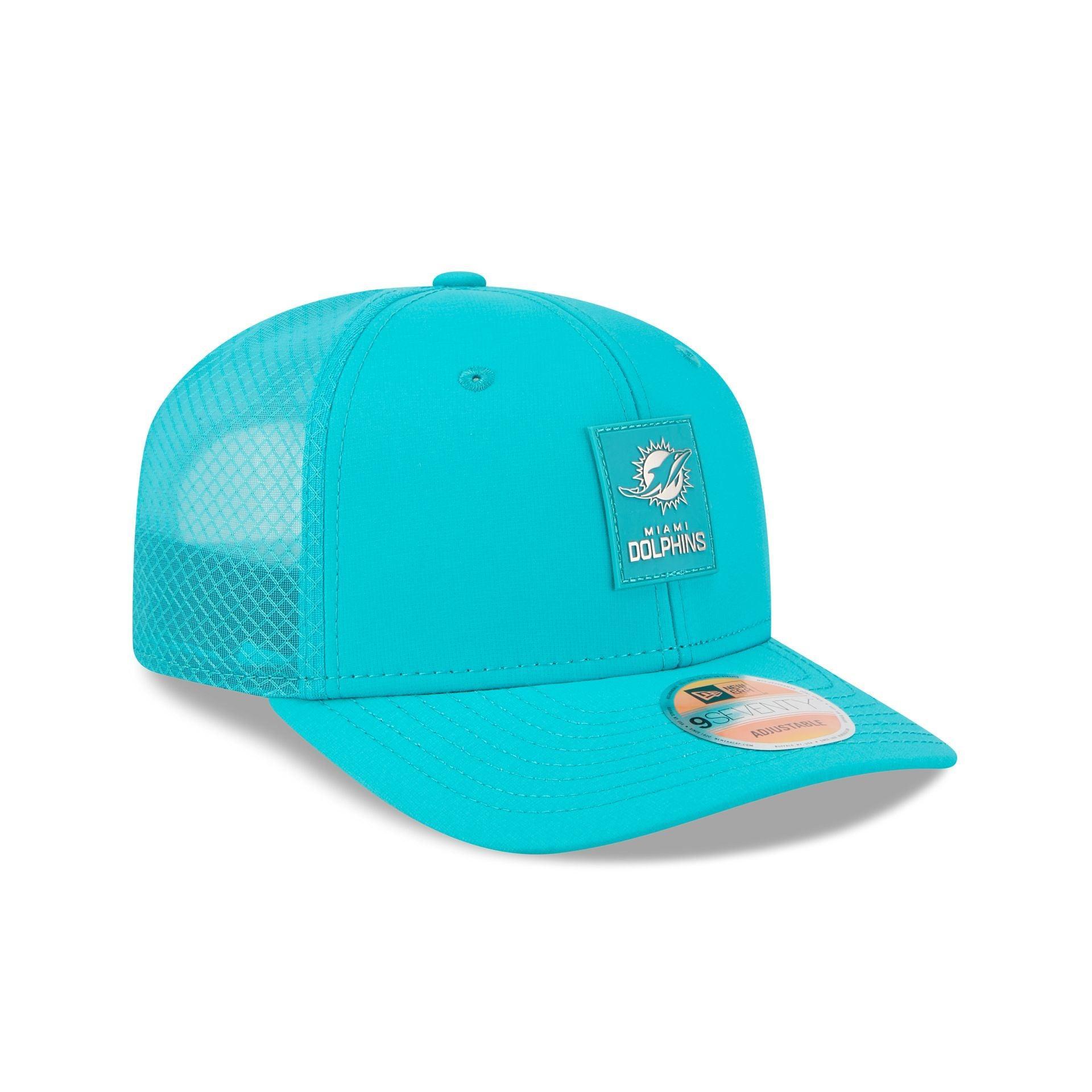 Miami Dolphins 2025 Sideline Hot Weather 9SEVENTY Trucker Hat Male Product Image