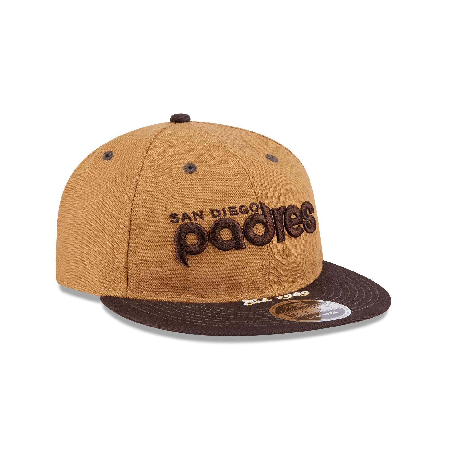San Diego Padres Wheat Retro Crown 9FIFTY Snapback Hat Male Product Image