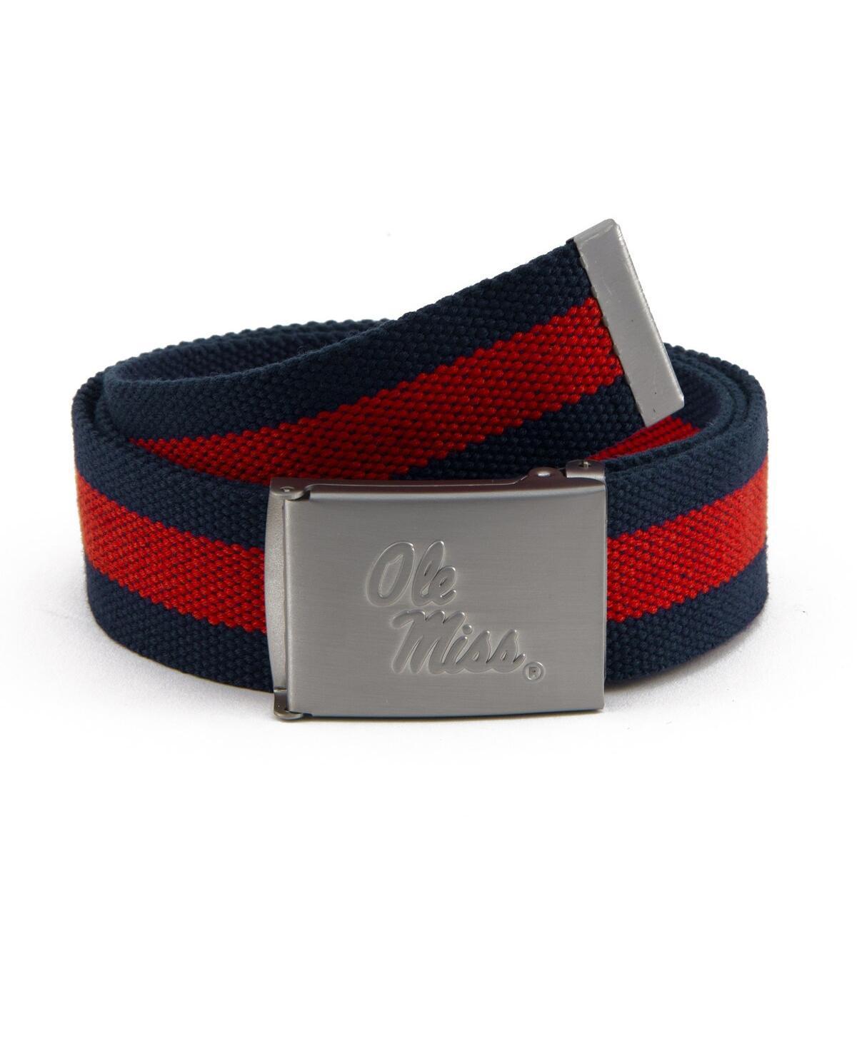 Men's Ole Miss Rebels Fabric Belt, Team Product Image