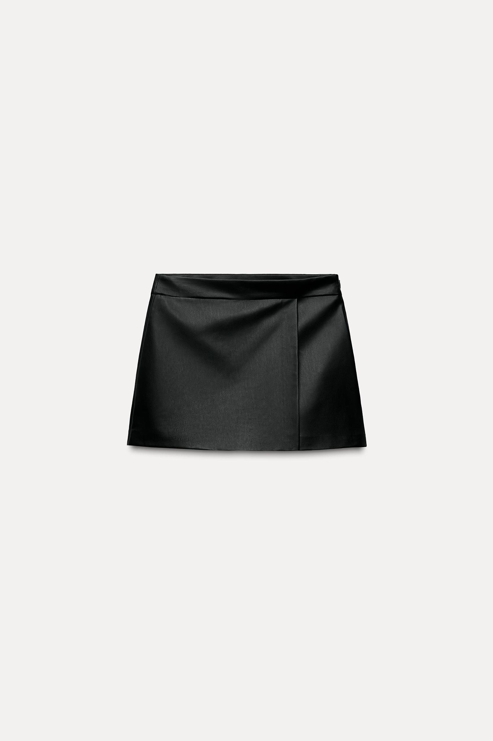 FAUX LEATHER SKORT Product Image