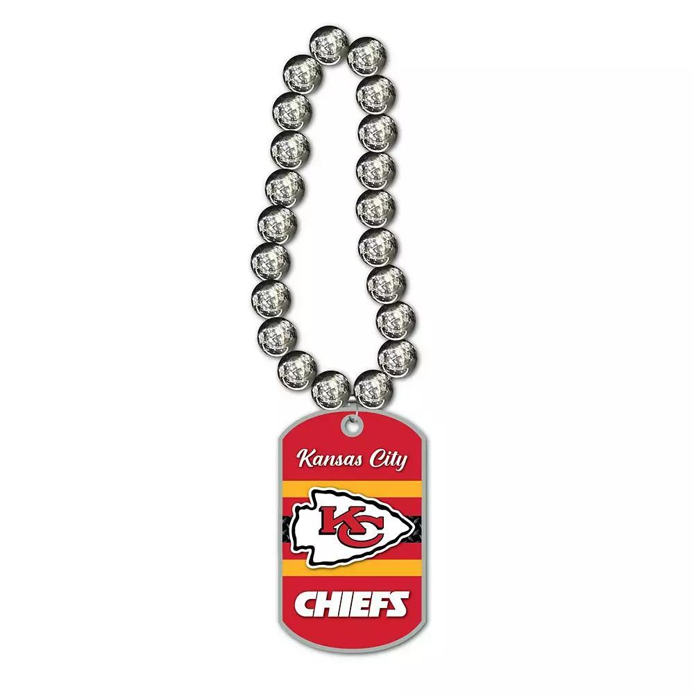 MOJO Kansas City Chiefs Jumbo Dog Tag Necklace, Men's, Red Product Image