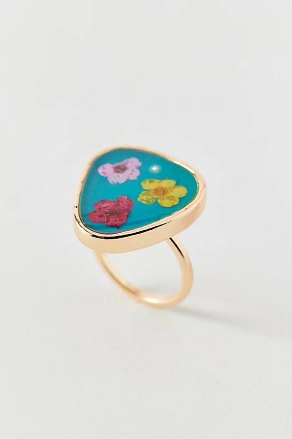 Pressed Flower Ring Womens at Urban Outfitters Product Image