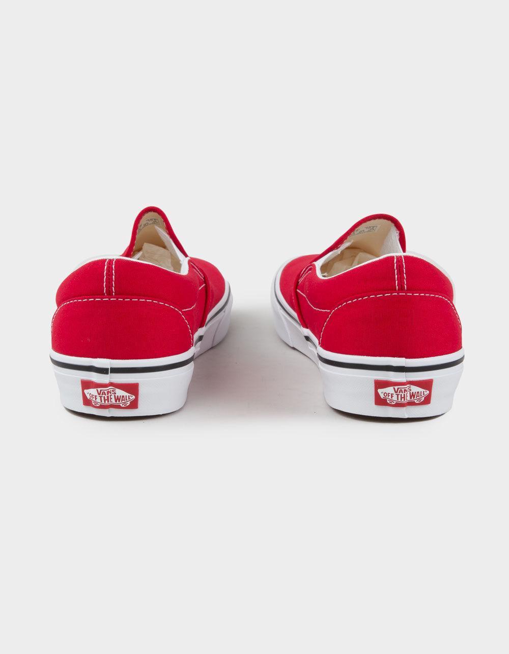 VANS Classic Slip-On Red Shoes Product Image
