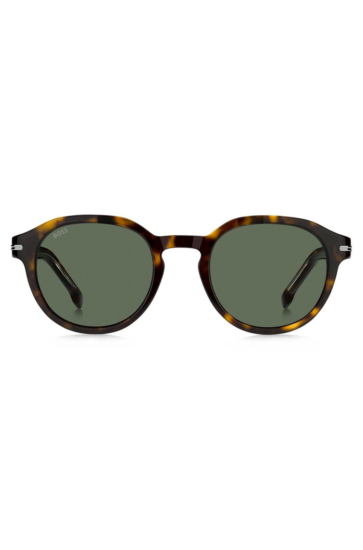 Patterned-acetate sunglasses with silver-tone hinges Product Image
