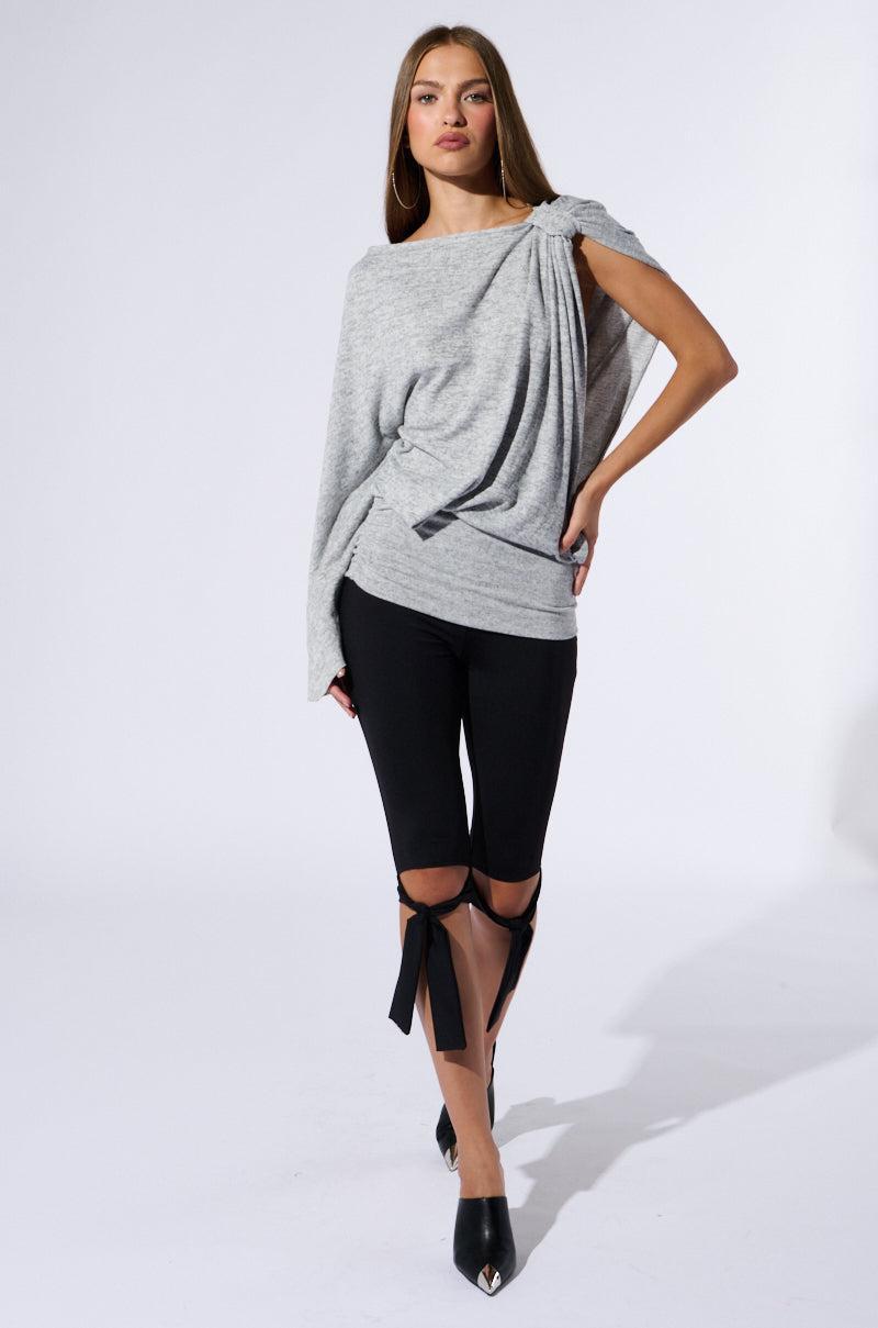 MARIAH COLD SHOULDER SWEATER Product Image