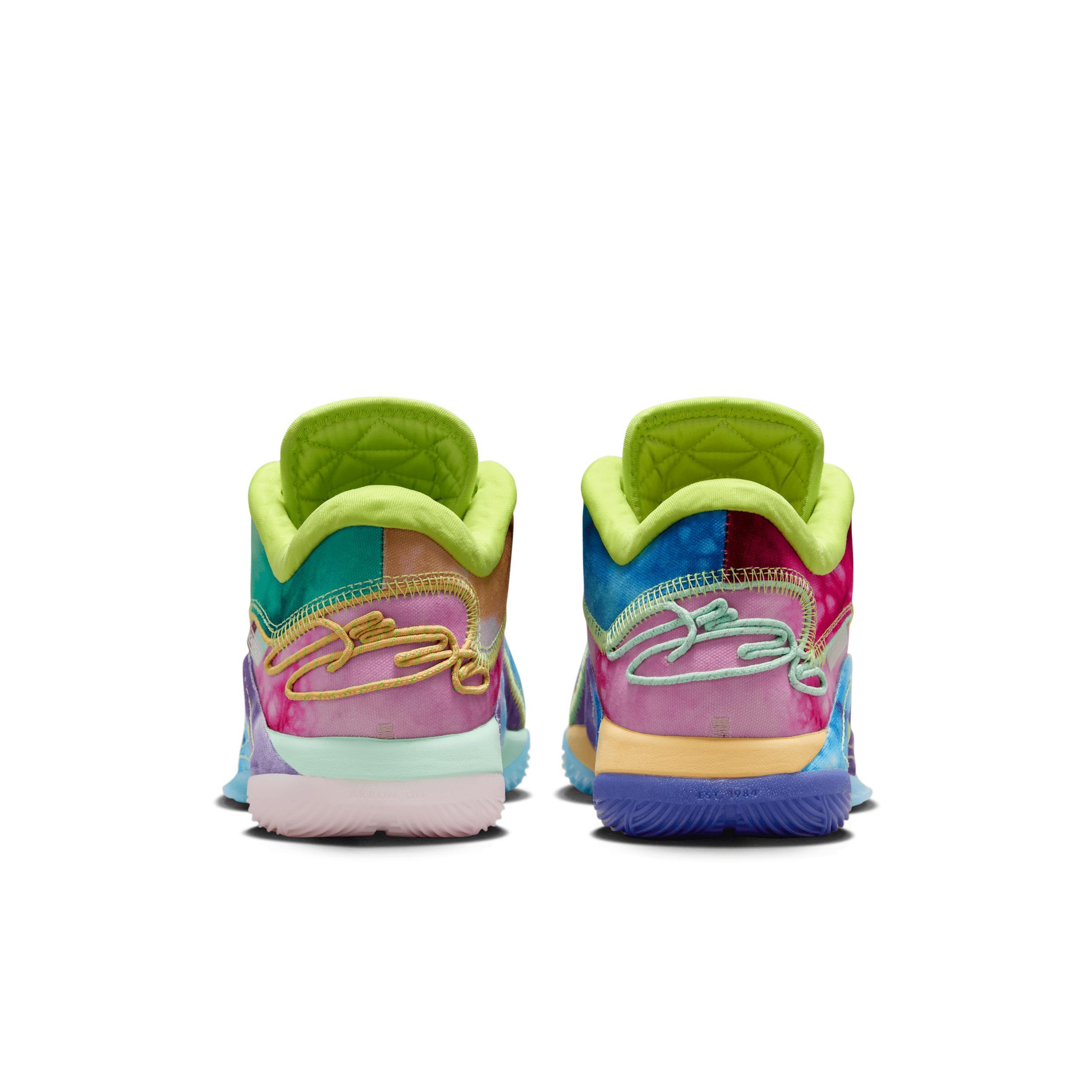 Nike Mens x Monopoly LeBron 22 Basketball Shoes in Mint Foam/Light Lemon Twist/Aquarius Blue Product Image