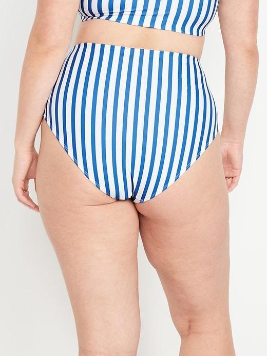 High-Waisted French-Cut Bikini Swim Bottoms Product Image
