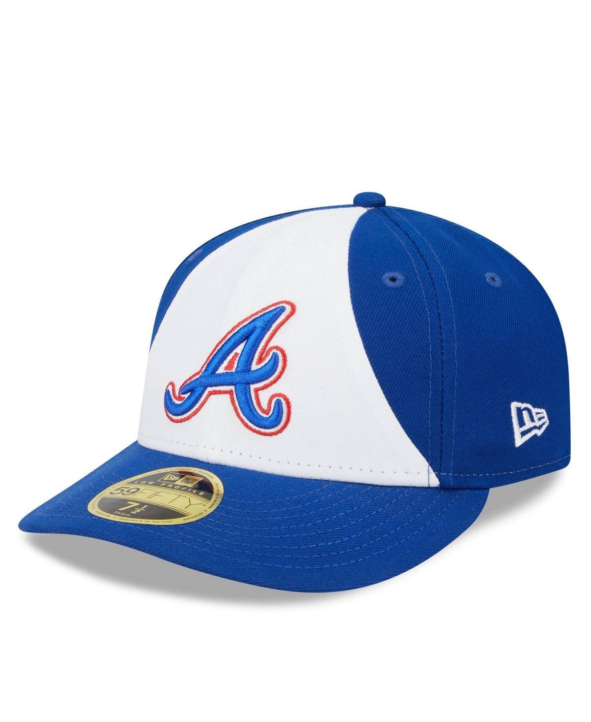 Men's New Era White/Royal Atlanta Braves 2023 City Connect Low Profile 59FIFTY Fitted Hat, Size: 7 3/4 Product Image