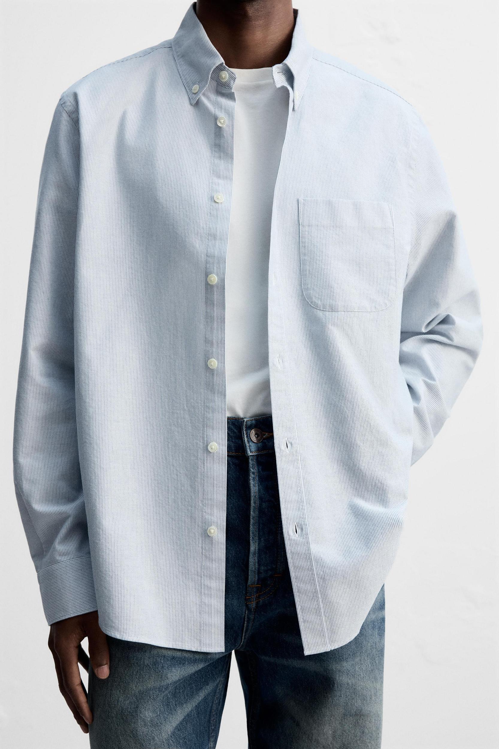 STRIPED OXFORD SHIRT Product Image