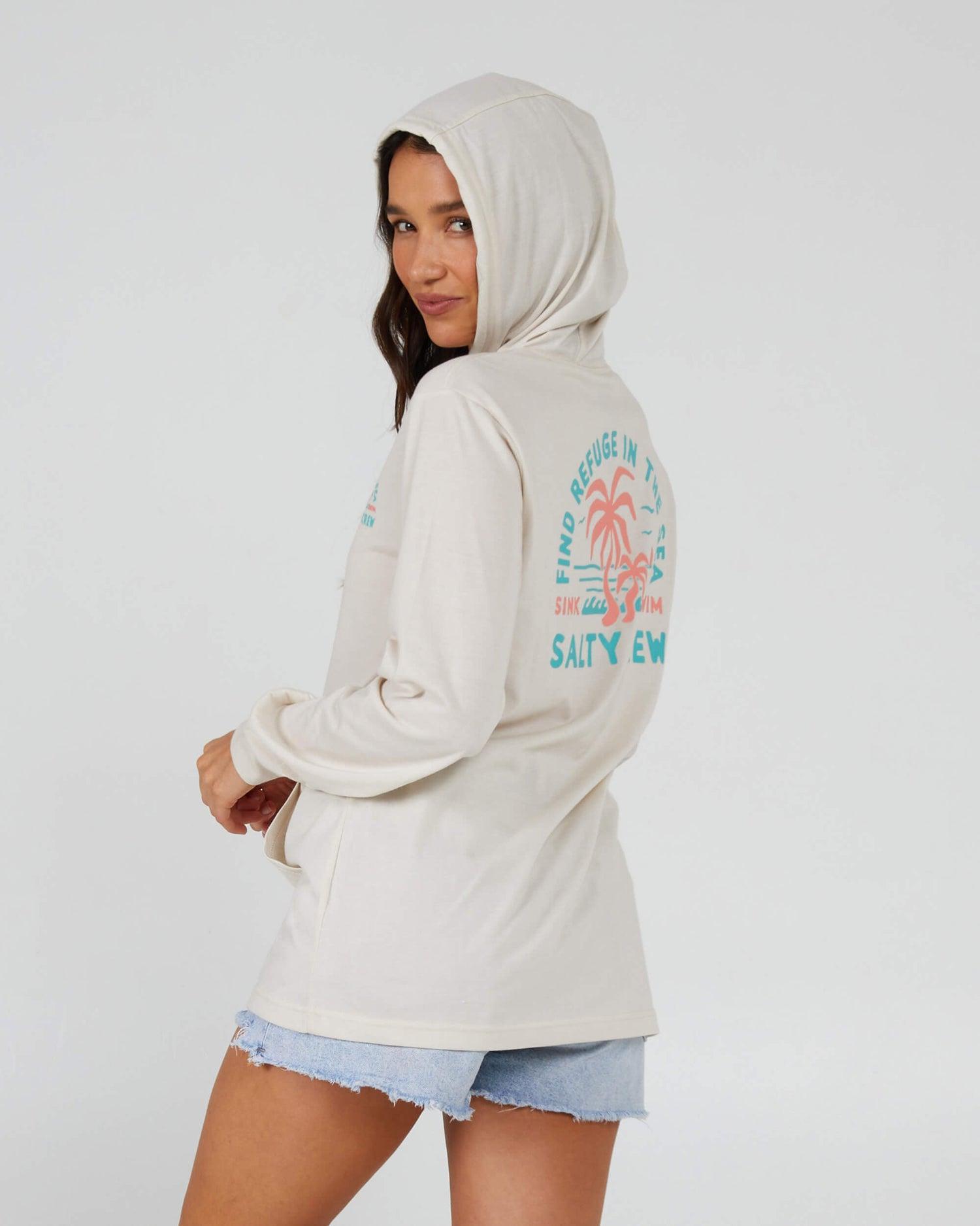 Good Times Hooded Tech Tee - Vintage White Product Image