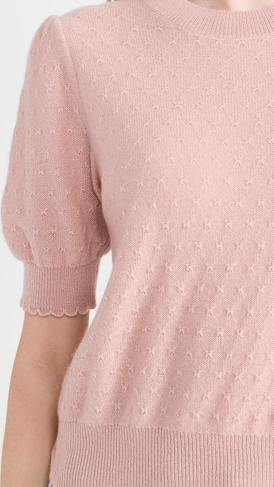 FRAME Pointelle Puff Sleeve Sweater | Shopbop Product Image