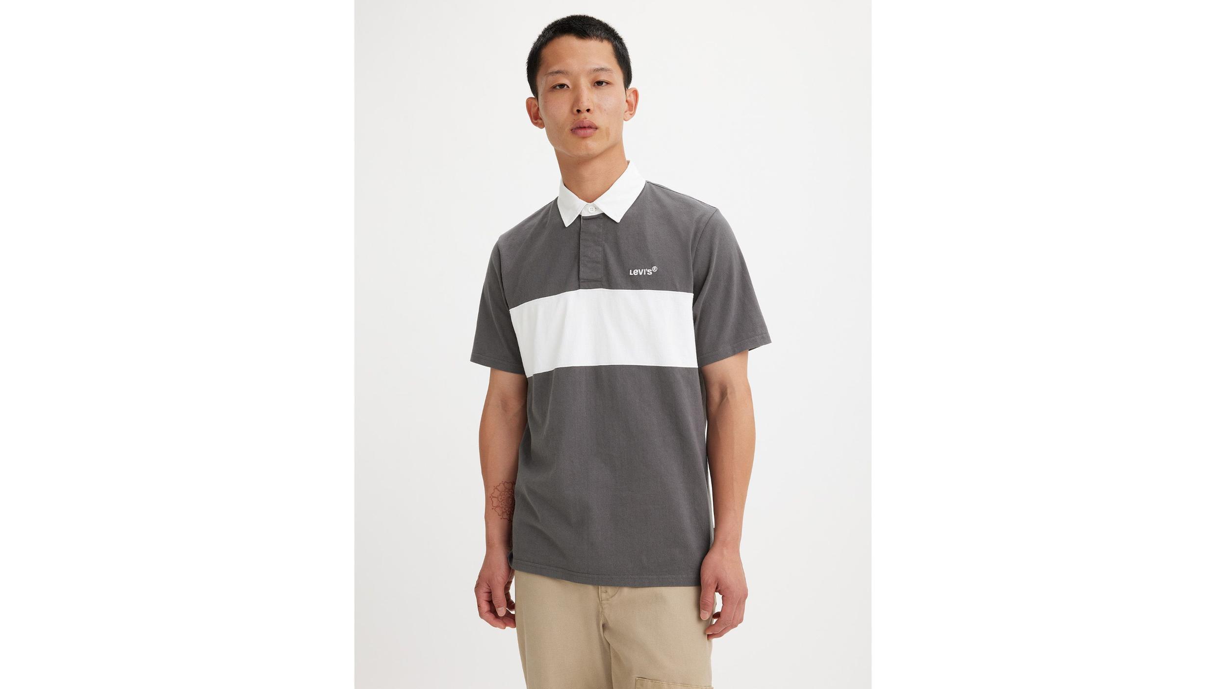 Short Sleeve Union Blocked Rugby Shirt Product Image