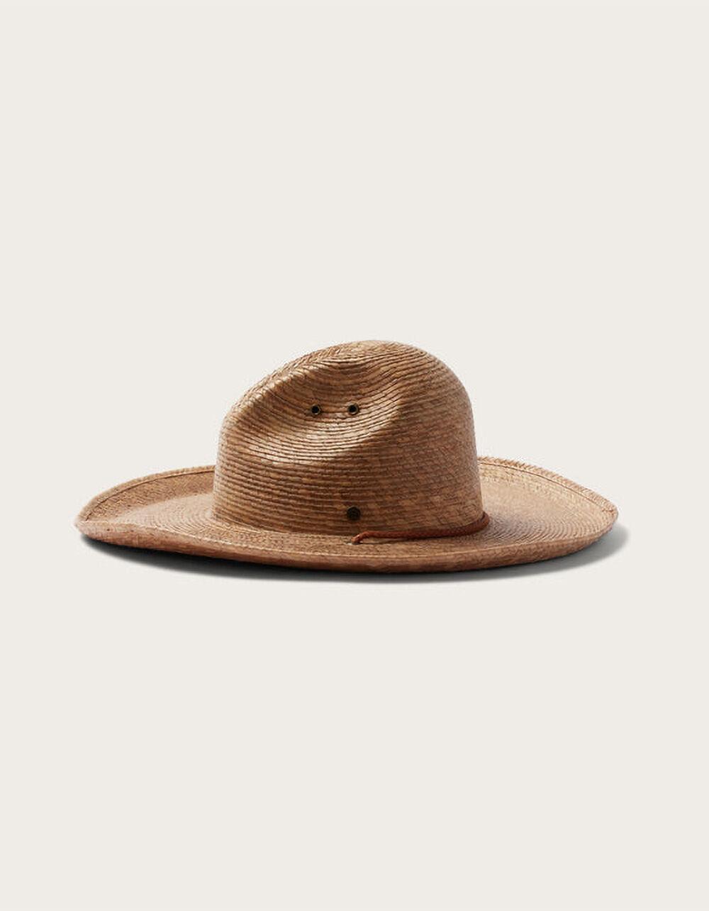 HEMLOCK HAT CO. Elliot Gus Cowboy Straw Hat - LIGHT BROWN Product Image