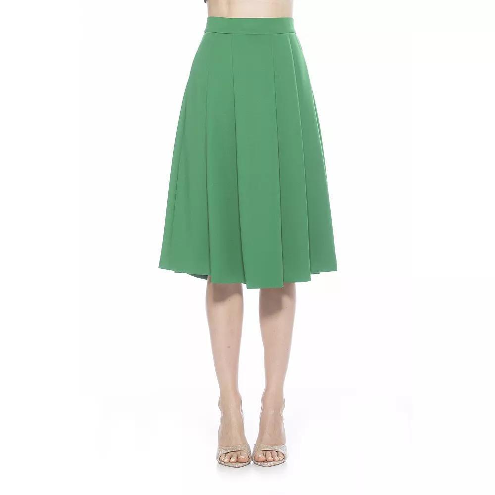 Women's ALEXIA ADMOR Theana Flared Pleated Skirt, Size: 10 Product Image