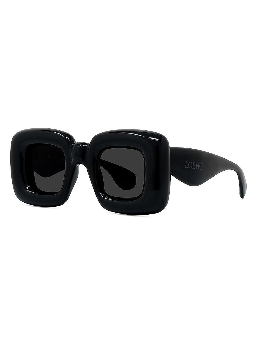 Mens Bold 3 Dots 54MM Rectangular Sunglasses Product Image