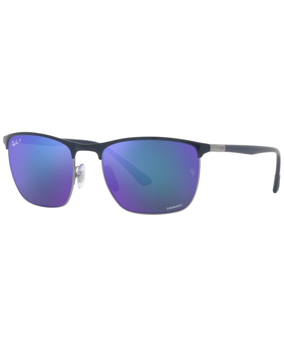 Ray-Ban Mens Jeffery Square 55mm Polarized Sunglasses Product Image