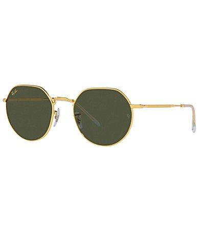 Ray-Ban Unisex Jack Rb3565 53mm Gold Sunglasses Product Image