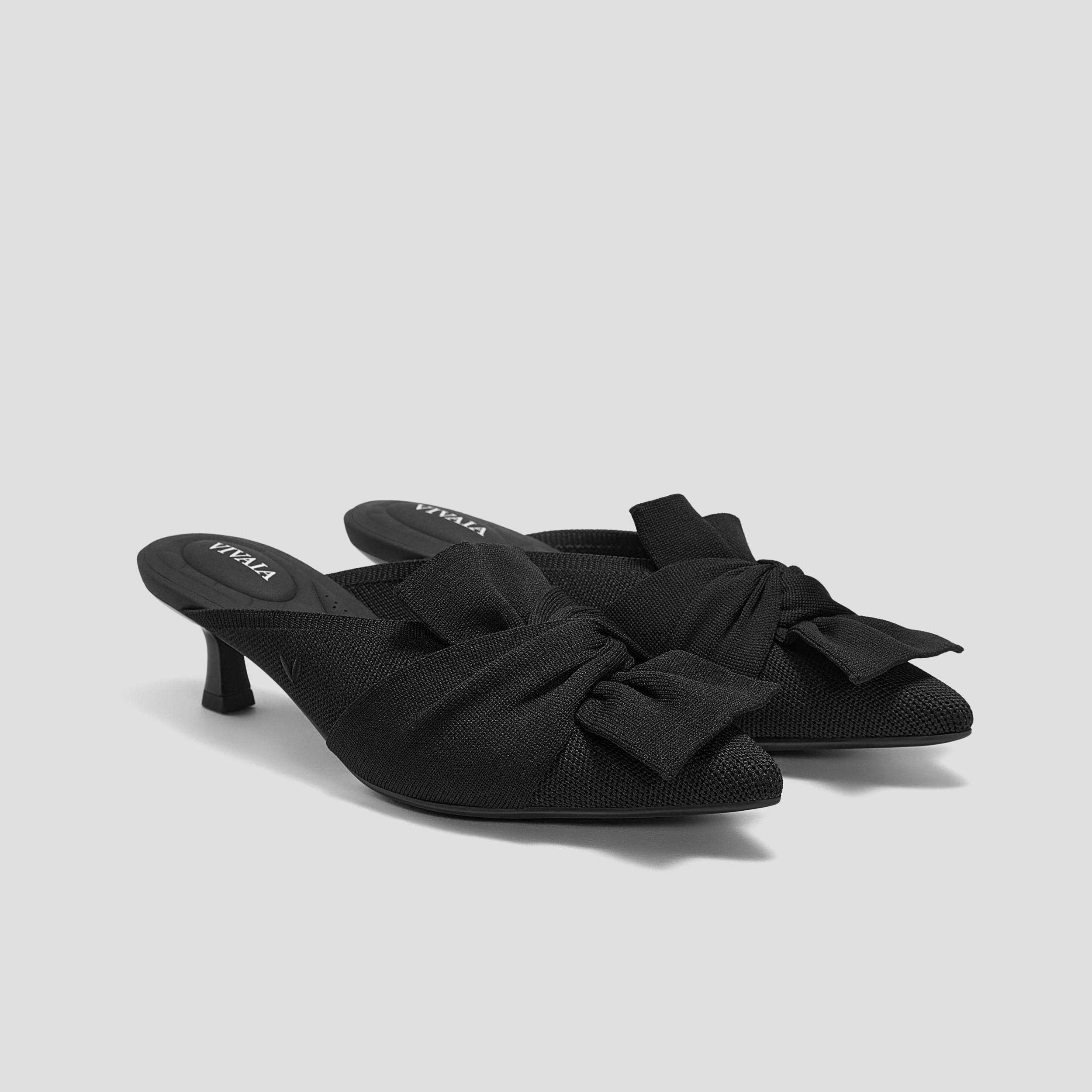 Pointed-Toe Bow Sandals (Samira) Product Image