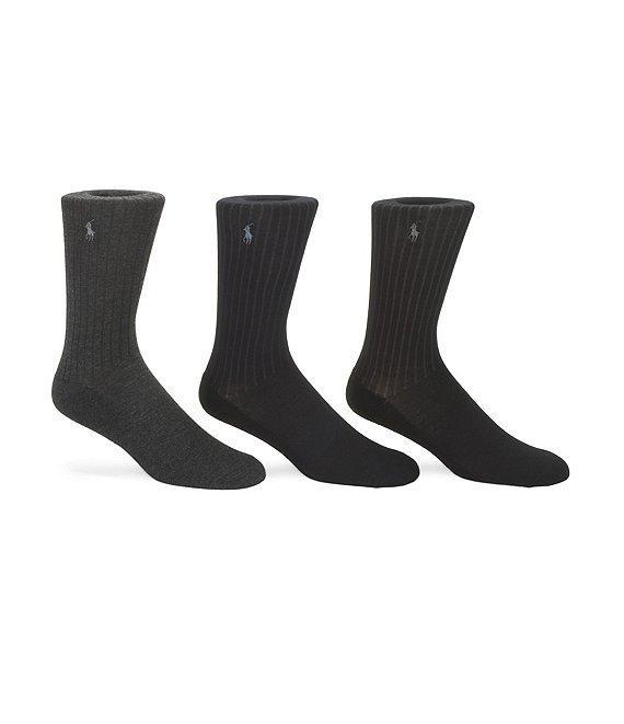 Polo Ralph Lauren Micro-Cushioning Dress Socks 3-Pack Product Image