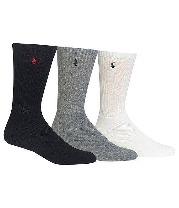 Polo Ralph Lauren Cotton Blend Crew Socks 3-Pack Product Image