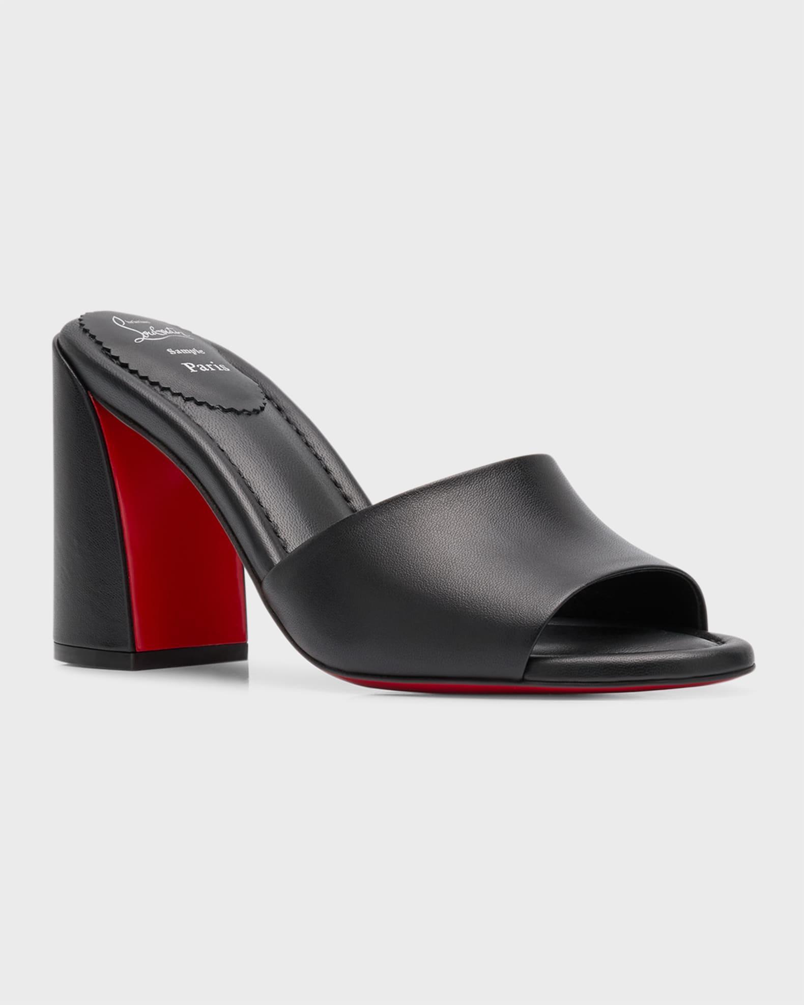 Jane Leather Red Sole Mule Sandals Product Image