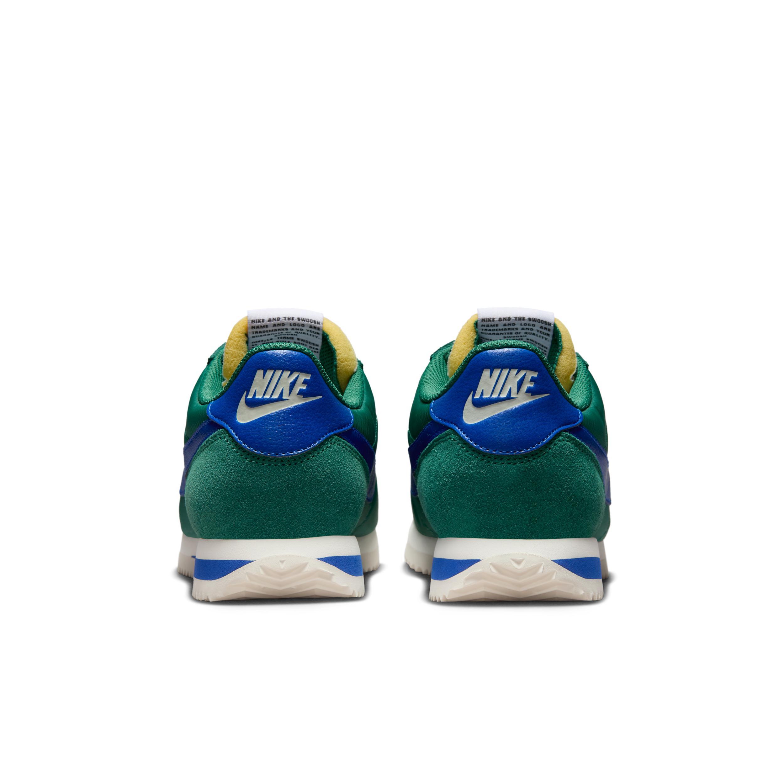 Nike Womens Cortex Textile Casual Shoes in Evergreen Aura/Sail/White Product Image