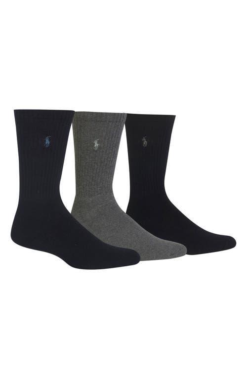 Polo Ralph Lauren Cushioned Rib Crew Socks 3 Product Image