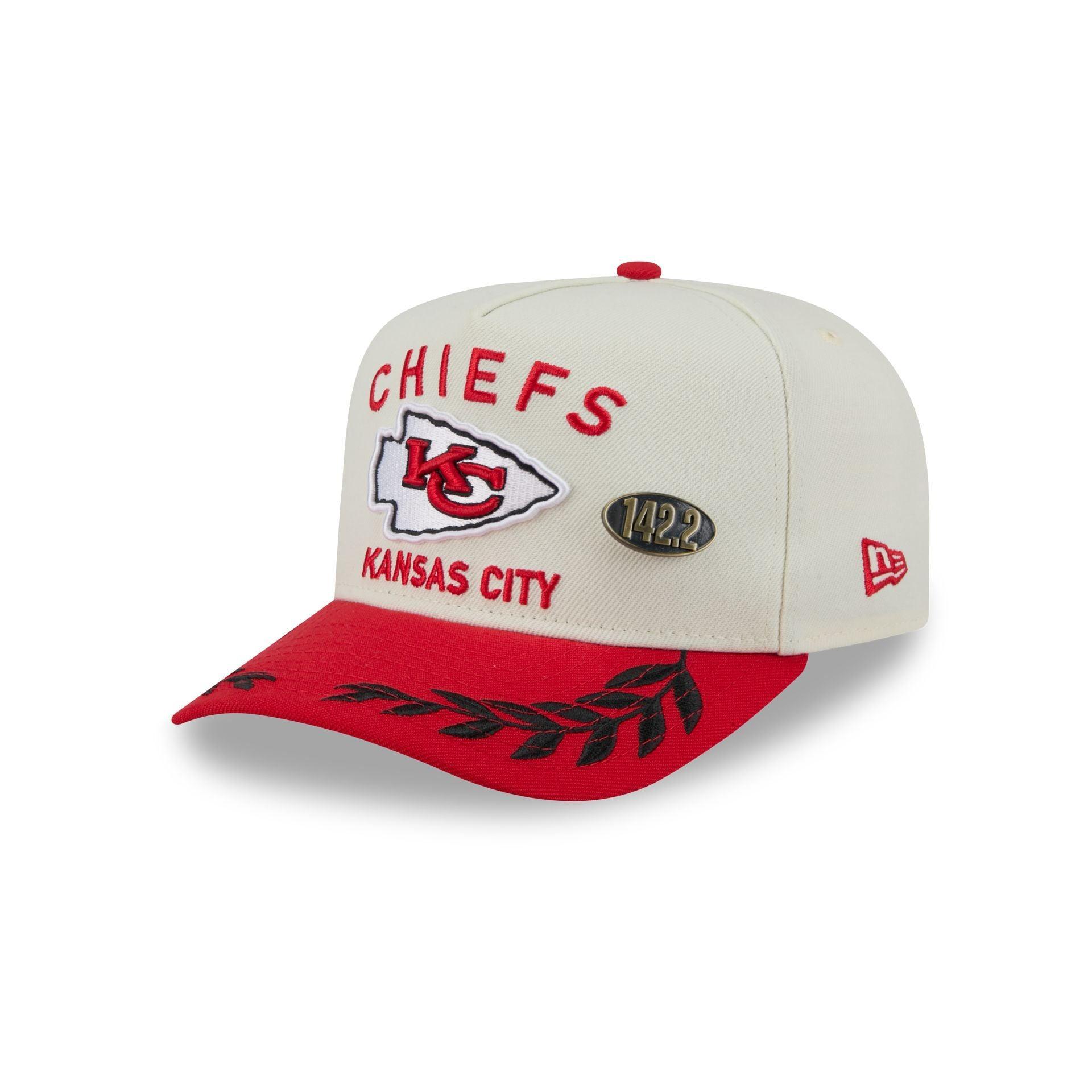 Kansas City Chiefs 2025 Draft Chrome White 59FIFTY A-Frame Fitted Hat Male Product Image