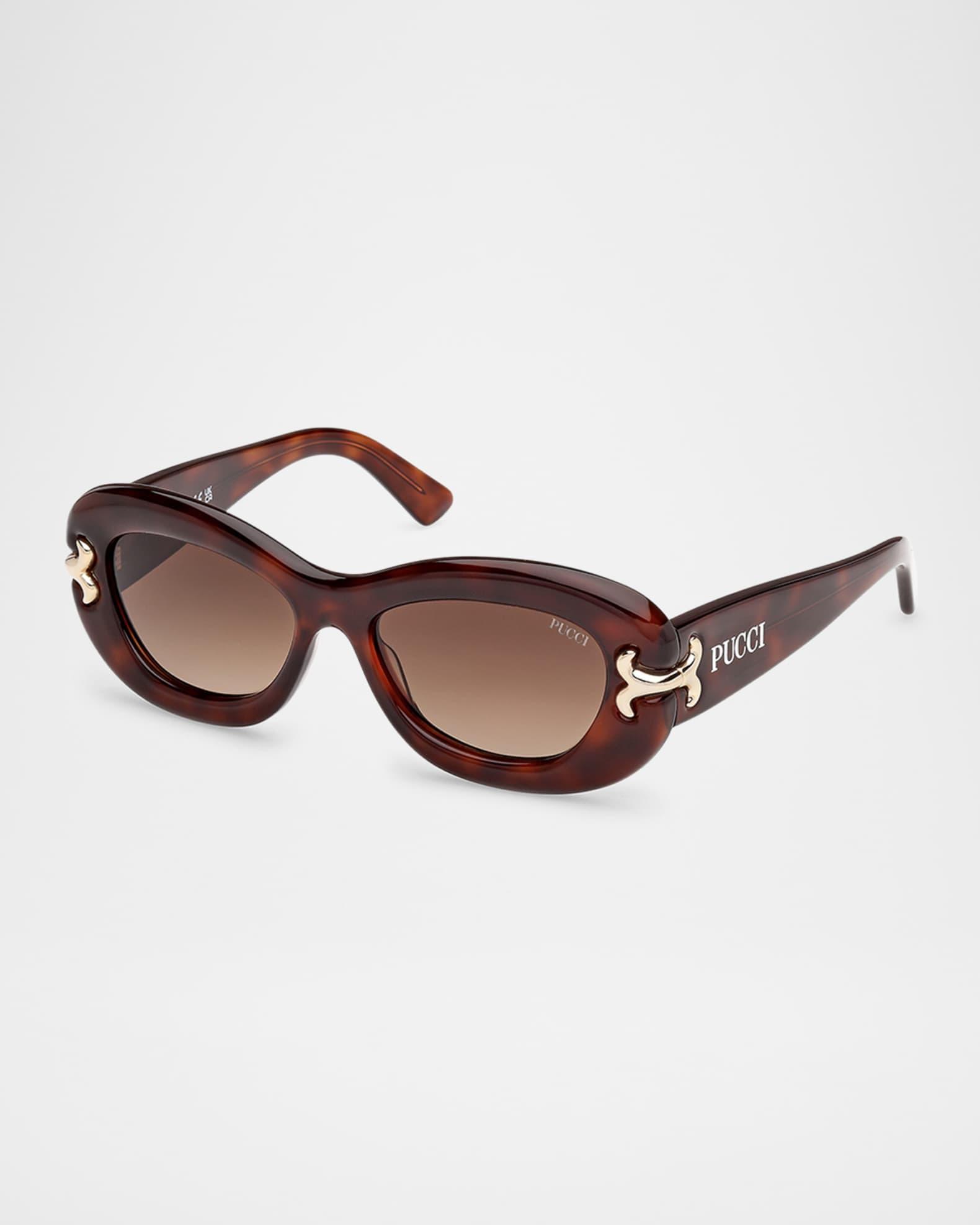Filigree Acetate Round Sunglasses  Product Image
