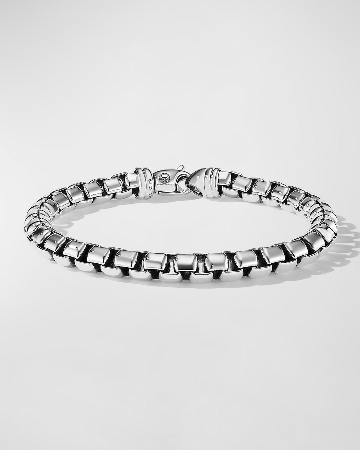 David Yurman Mens Box Chain Bracelet in Sterling Silver, 7.3mm Product Image