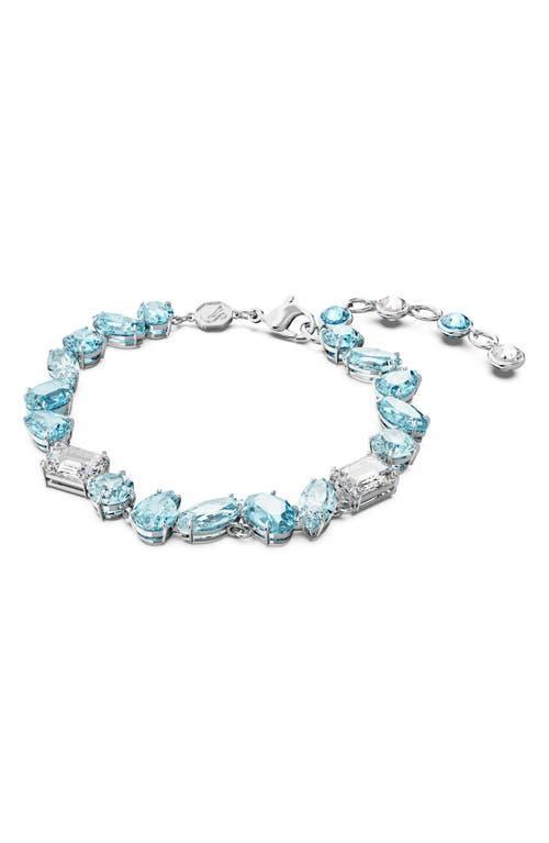Swarovski Gema Blue Crystal Mixed Cut Link Bracelet Product Image