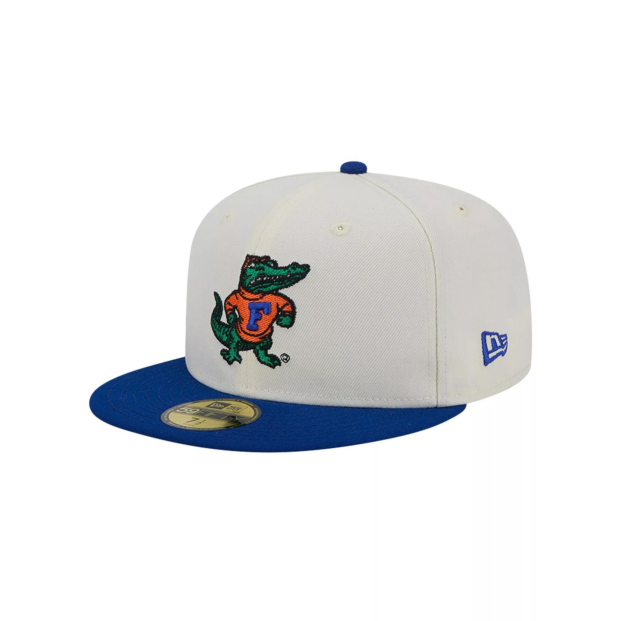Men's New Era Michigan Wolverines Chrome White Vintage 59FIFTY Fitted Hat, Size: 7 1/4 Product Image