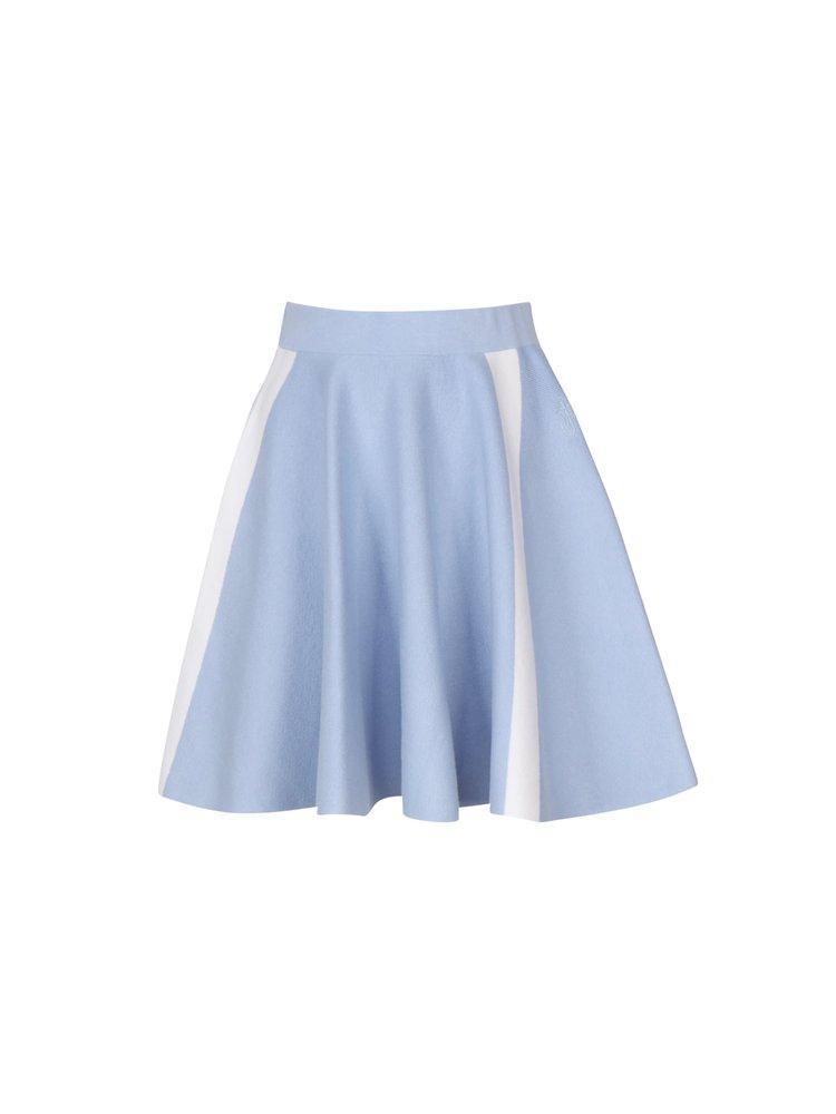 JW ANDERSON Striped Cotton-blend Mini Skirt In Blue Product Image