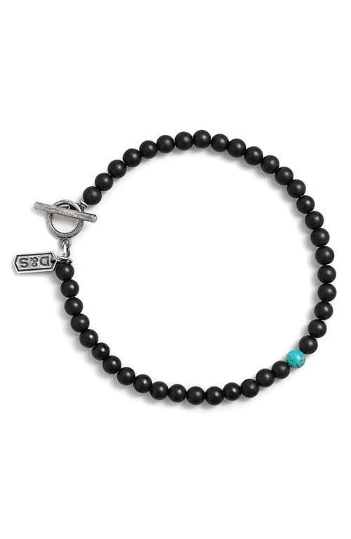 Degs & Sal Men's Beaded Bracelet in Black at Nordstrom Product Image