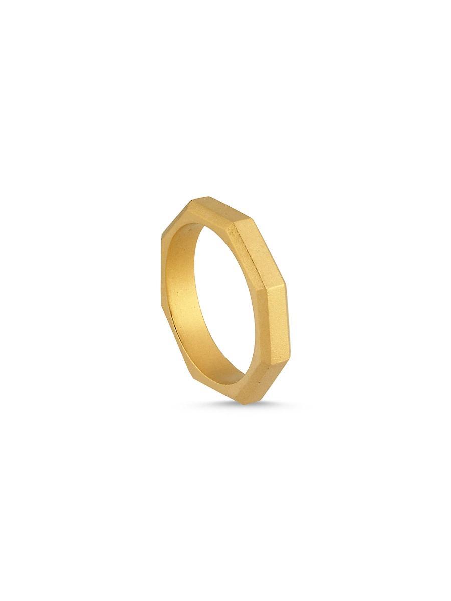 Womens Luminescence 18K Gold Brushed Celestial Ring Product Image