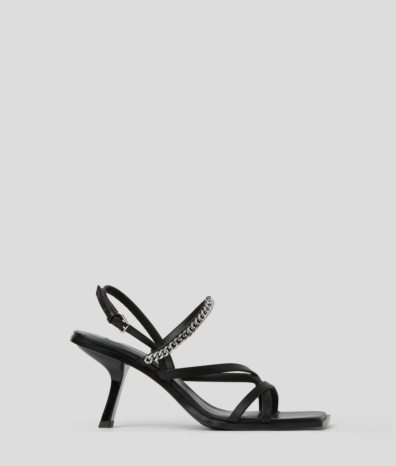 KARMEL SIGNIA CHAIN STRAP HEELED SANDALS Product Image
