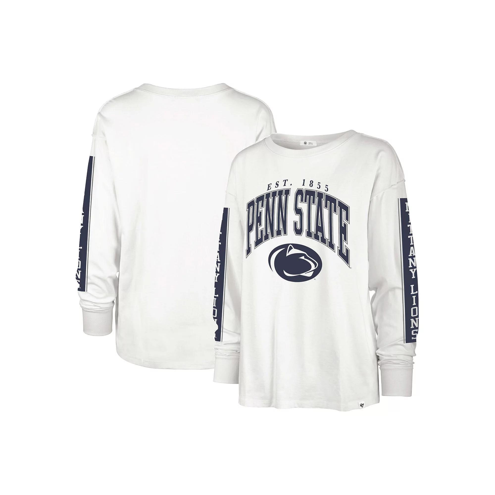 Womens 47 Penn State Nittany Lions Statement SOA 3-Hit Long Sleeve T-Shirt Product Image