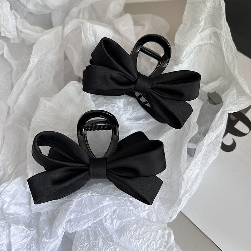 Bow Fabric Hair Claw Clip Product Image