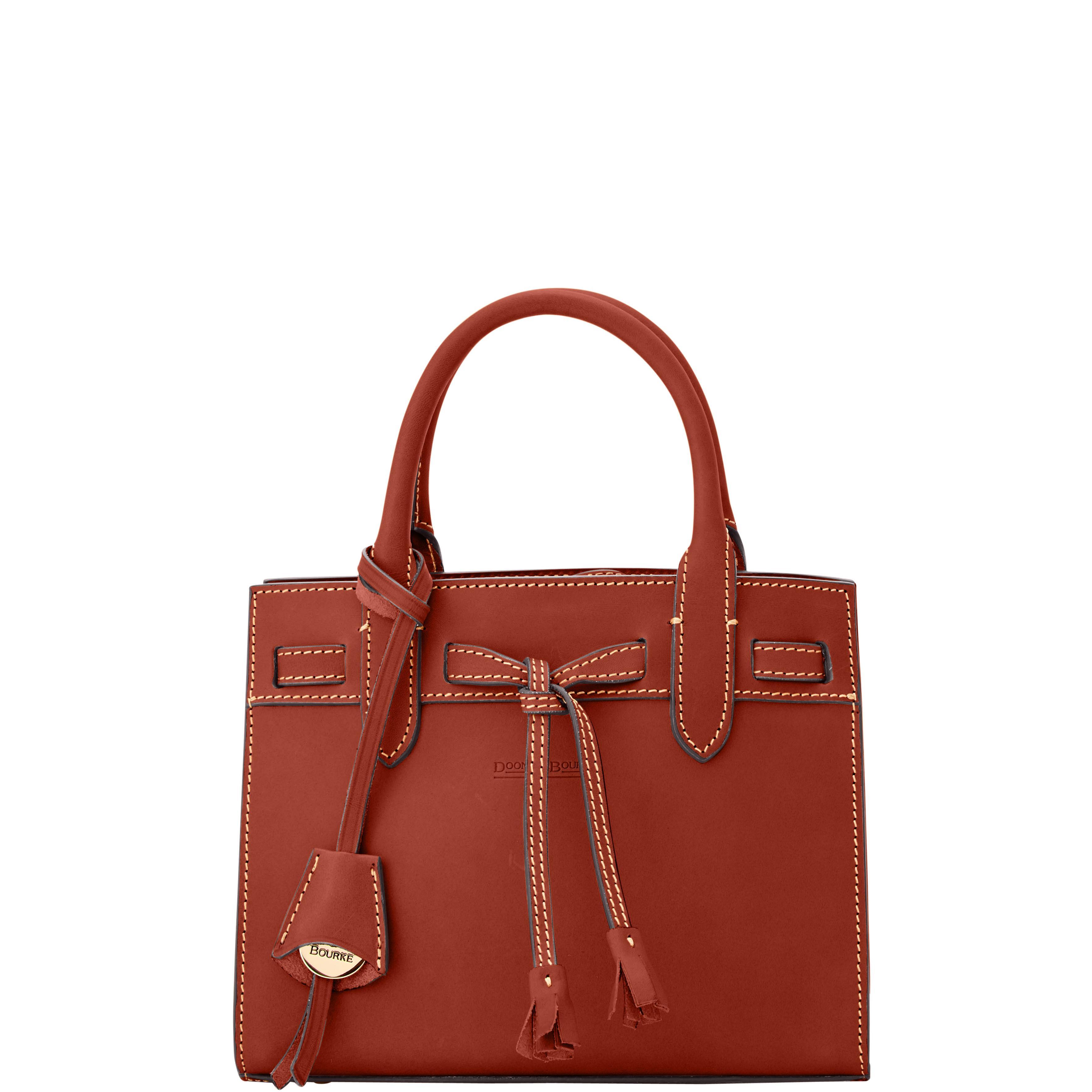 Dooney & Bourke Womens Alto Mini Tassel Crossbody Leather Shoulder Bag in Black Product Image