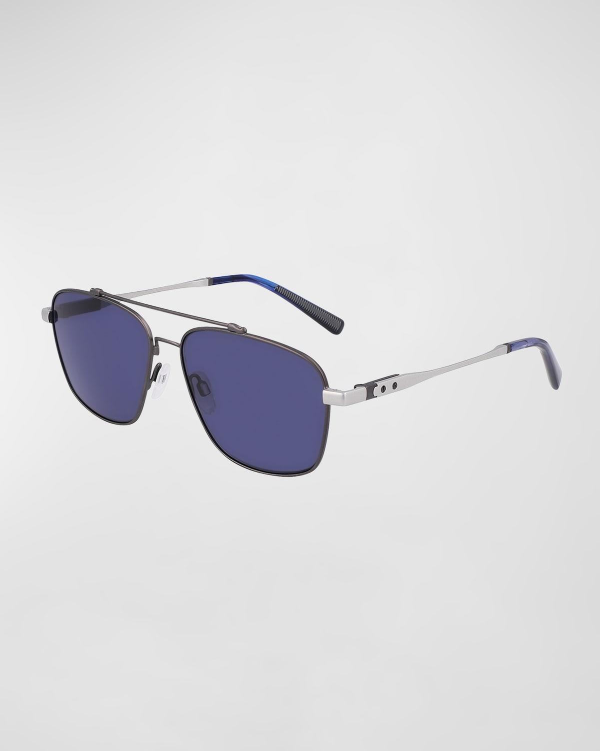 Mens 55MM Round Sunglasses Product Image