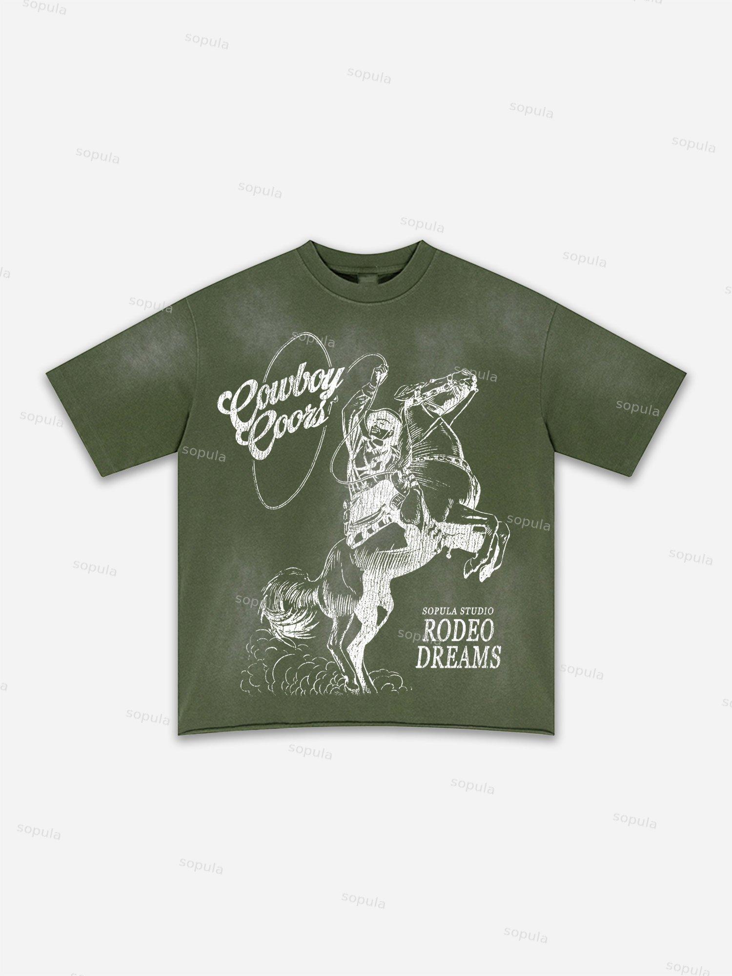 I Am Allergic To People Fun Zipper Boys Print Washed T-shirt Product Image