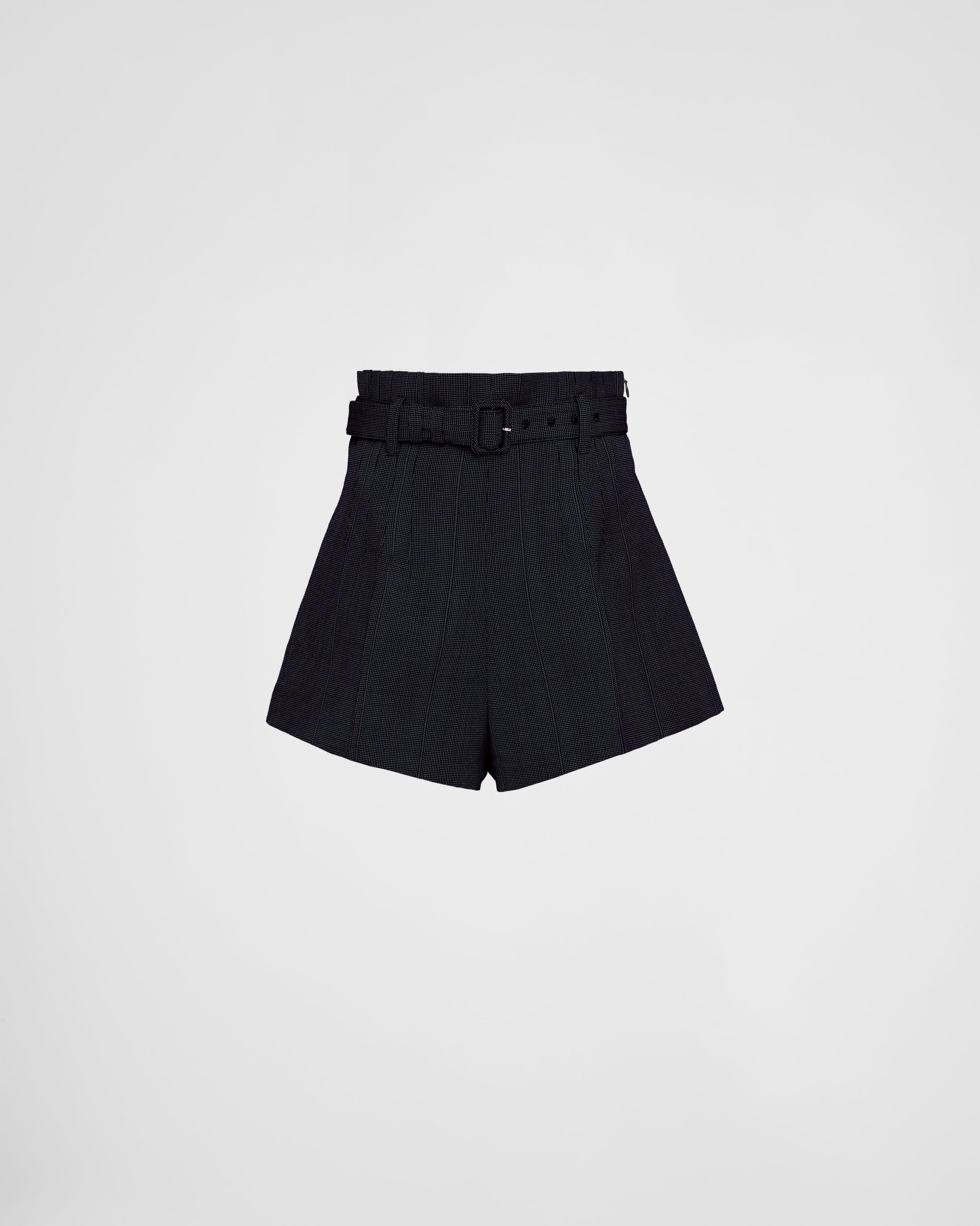 Pinstripe wool shorts Product Image